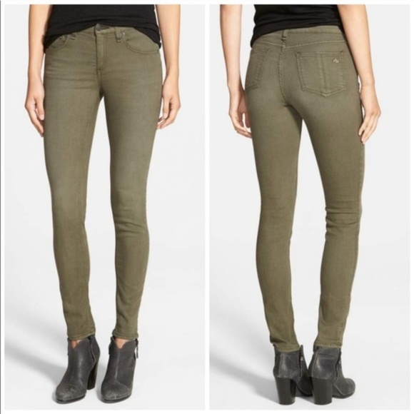 rag and bone green pants